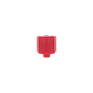 Male Luer Cap - Long Cone Red