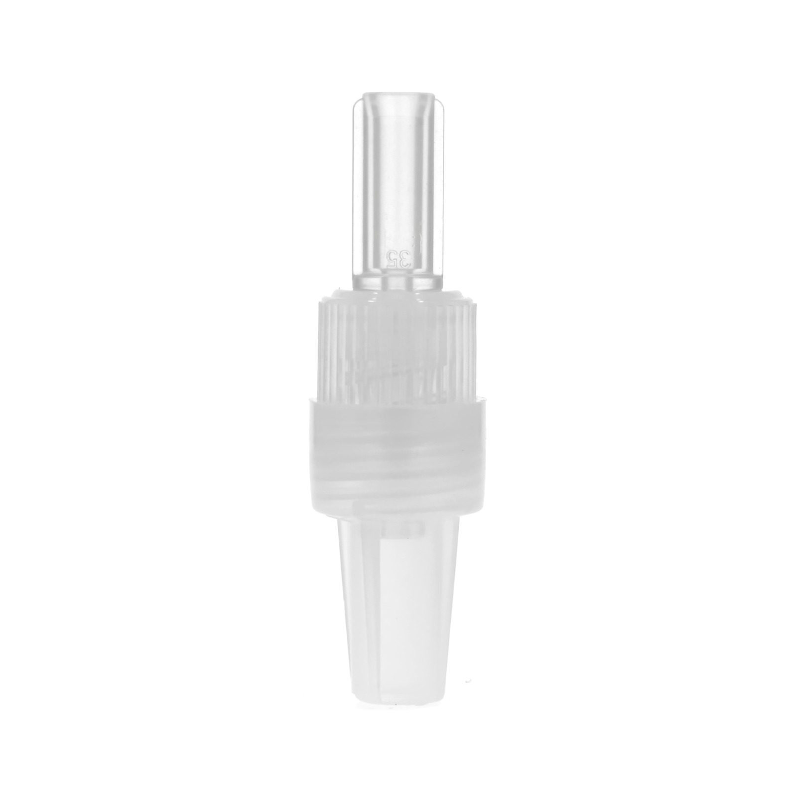 Rotating Male Luer Lock Connector Natural With Cap