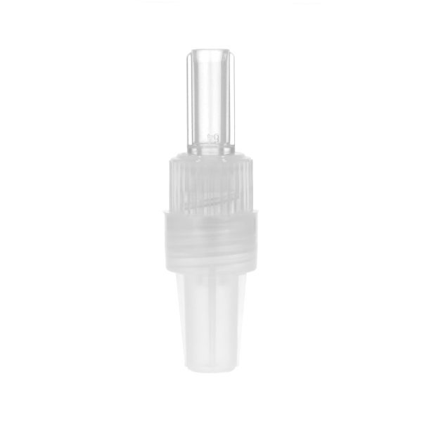 Rotating Male Luer Lock Connector Transparent With Cap