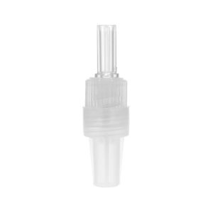 Rotating Male Luer Lock Connector Transparent With Cap