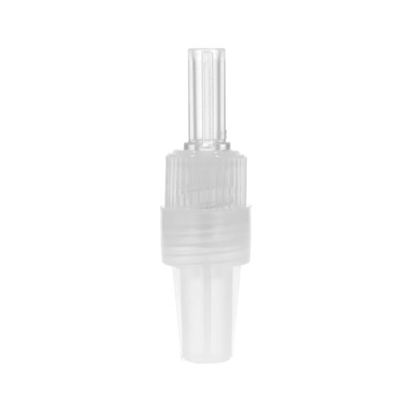 Rotating Male Luer Lock Connector Transparent With Cap