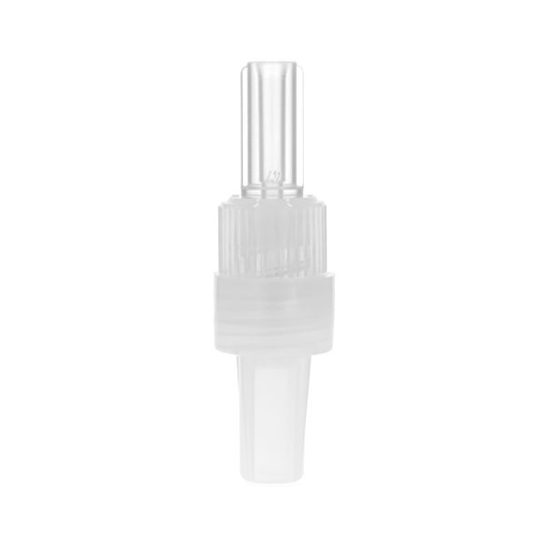 Rotating Male Luer Lock Connector Natural with Cap