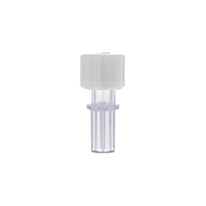 Female Luer Lock Connector - Single Fillet - with White Cap