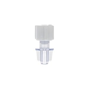 Female Luer Lock Connector - Single Fillet - with White Cap