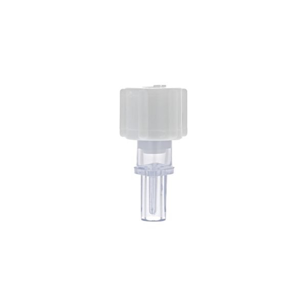 Female Luer Lock Connector - Single Fillet - with White Cap