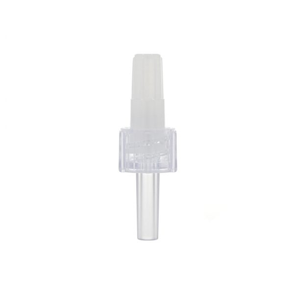 Male Luer Lock Connector Transparent with Cap