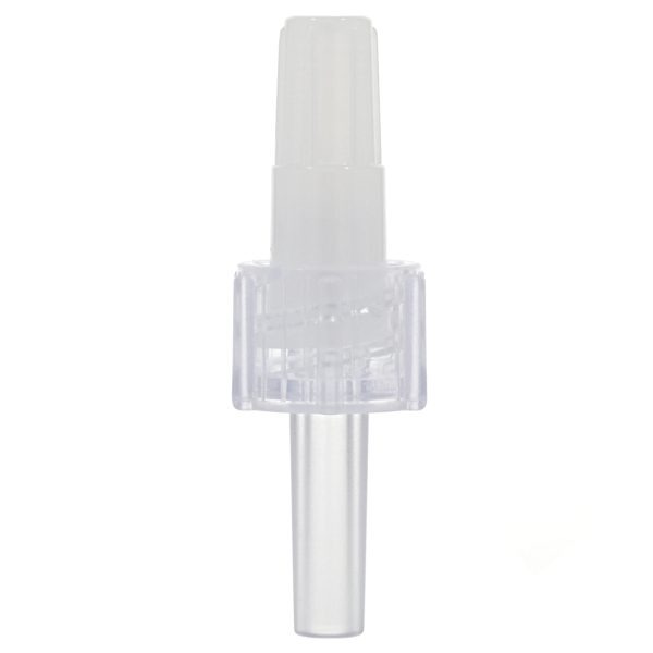 Male Luer Lock Connector Transparent with Cap